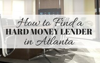 how to find a hard money lender in atlanta